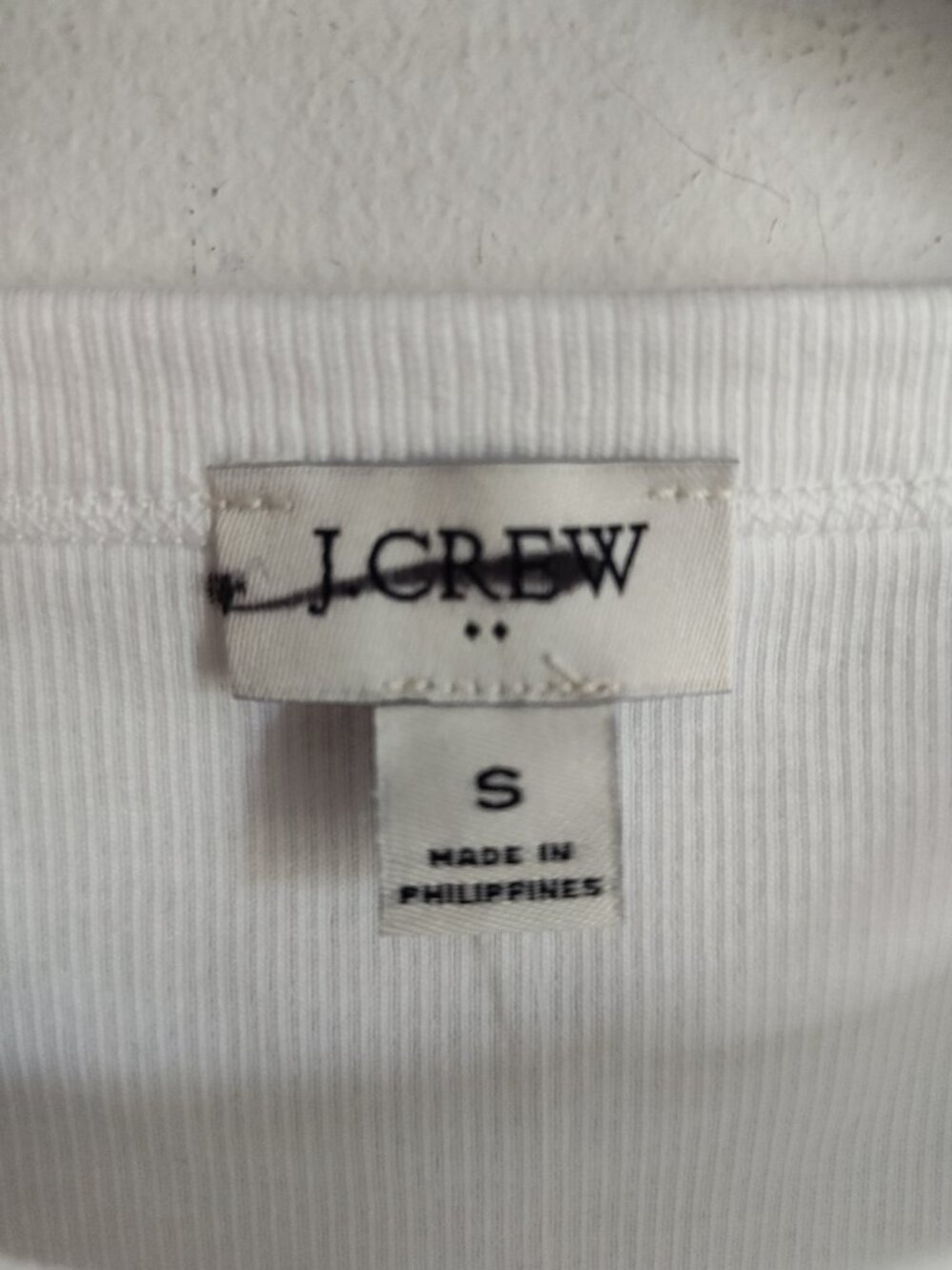 J Crew Factory White Ribbed Tank Top - Picture 3 of 3